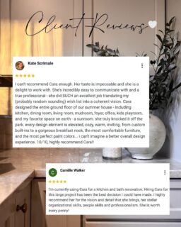 Seeing feedback like this never gets old 🤍 Helping bring someone’s vision for their home to life is such a personal process, and I’m so grateful to the clients who trust me with their spaces.
 
Thank you for the kind words, it means so much to me! ✨