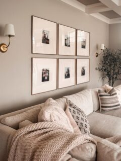 This family room corner finally feels done. Happy birthday to me 🎈