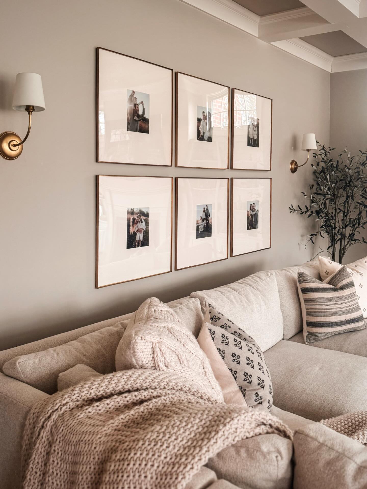 This family room corner finally feels done. Happy birthday to me 🎈